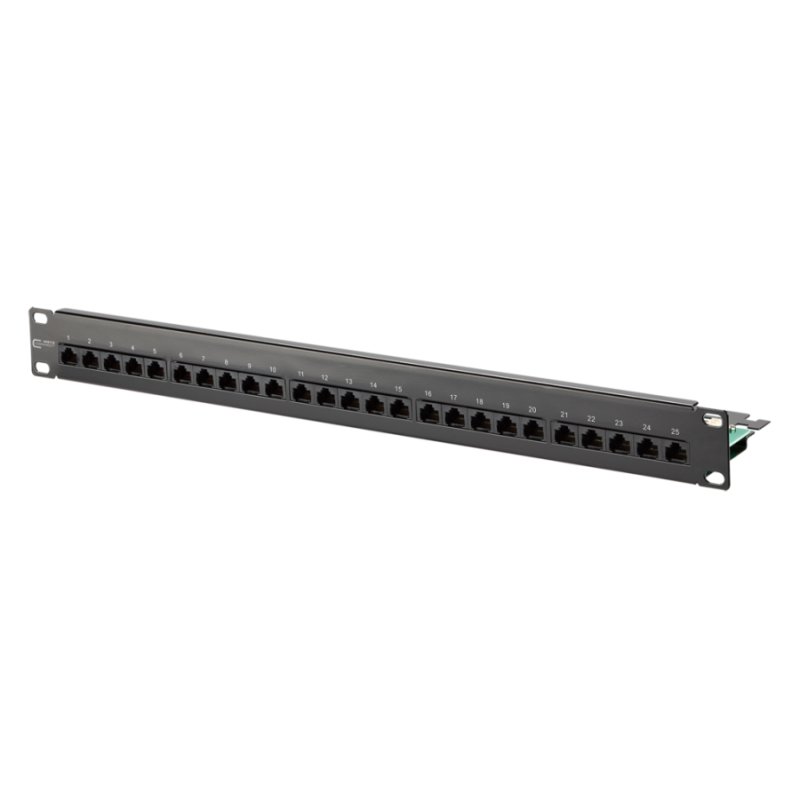 METZ CONNECT Patchfeld Cat.3 UAE 25x8 (4) Stahlblech schwarz