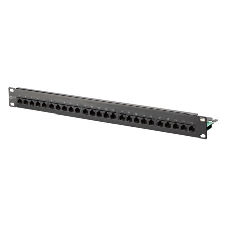 METZ CONNECT Patchfeld Cat.3 UAE 25x8 (4) Stahlblech schwarz