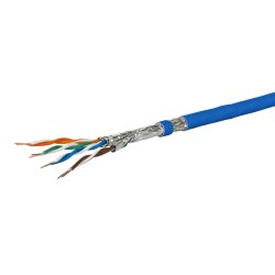METZ CONNECT Verlegekabel Cat 7A S/FTP, MC GC1300 pro22, LSZH, blau 100m Ring
