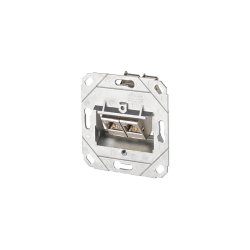 METZ CONNECT E-DAT 2x UP0 Cat.6A socket-outlet RJ-45 Silver