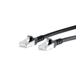 METZ CONNECT Cat.6A câble de réseau Noir 2 m Cat6a S/FTP (S-STP)
