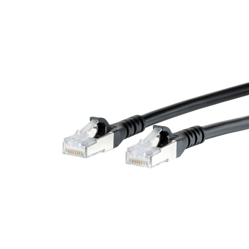 METZ CONNECT Cat.6A networking cable Black 2 m Cat6a S/FTP (S-STP)