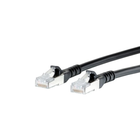 METZ CONNECT TP-Patchkabel ISO/IEC Cat.6 AWG26 2x RJ45 2,0m schwarz