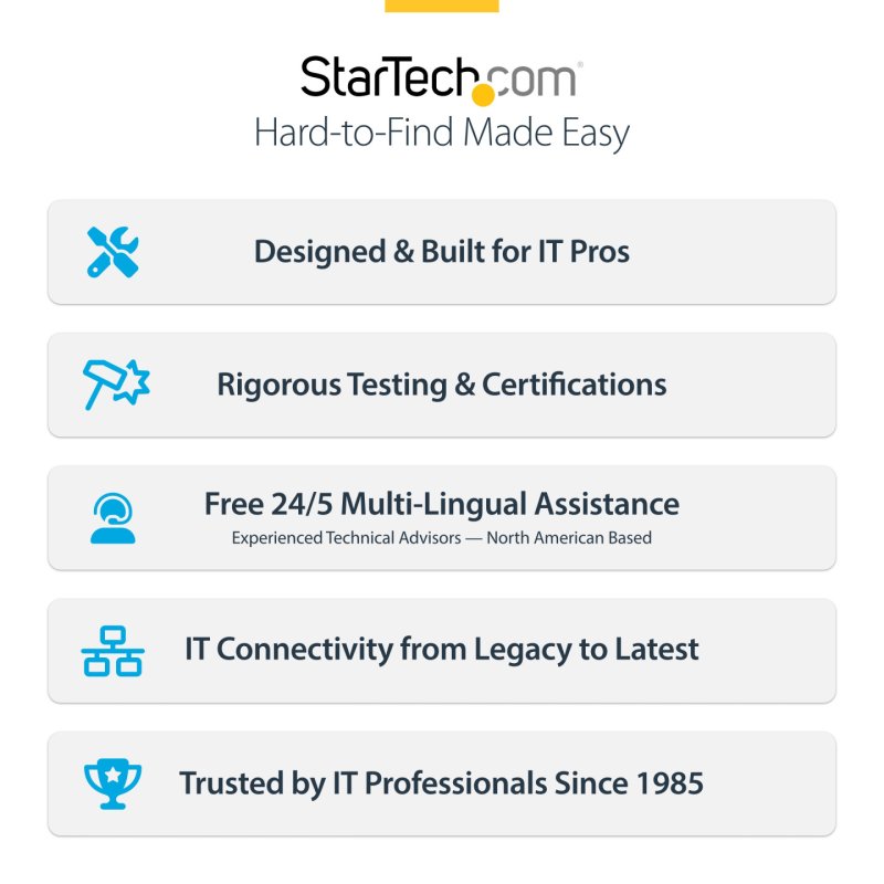 StarTech.com 4-Port Multi-Device USB-C Charger, 240W Total, Single Port 140W EPR, PD 3.1, Screw Locking Ports,