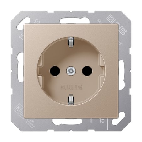 JUNG A 1520 CH outlet box Type F Champagne