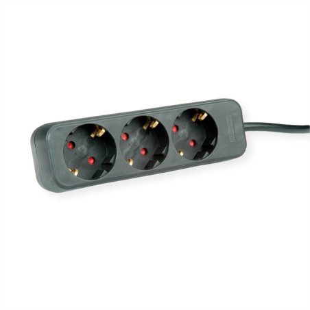 ROLINE 19.07.1066 power extension 1.5 m 3 AC outlet(s) Indoor Black