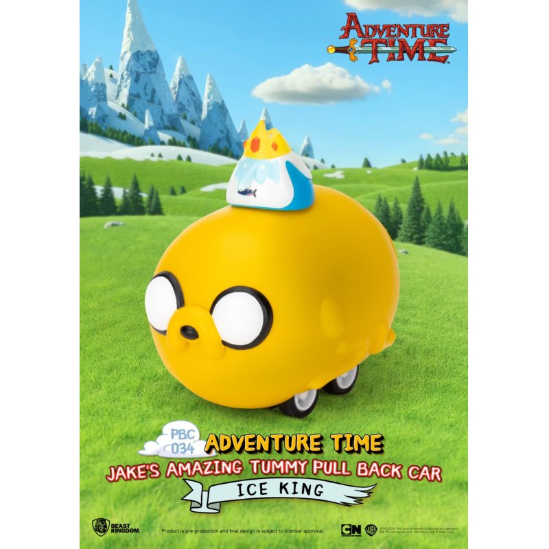 ADVENTURE TIME - Jake's Tummy Pull Black Car -Set 6 Fig. Blind Box 5cm