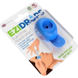EziDrops Eye Drop Dispenser Aid Easy Eye Drop Applicator for Wide Head Bottles Safe and Easy Vision Care