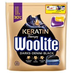 Woolite Keratin Therapy Wash Capsules for Black and Dark Colors 660g