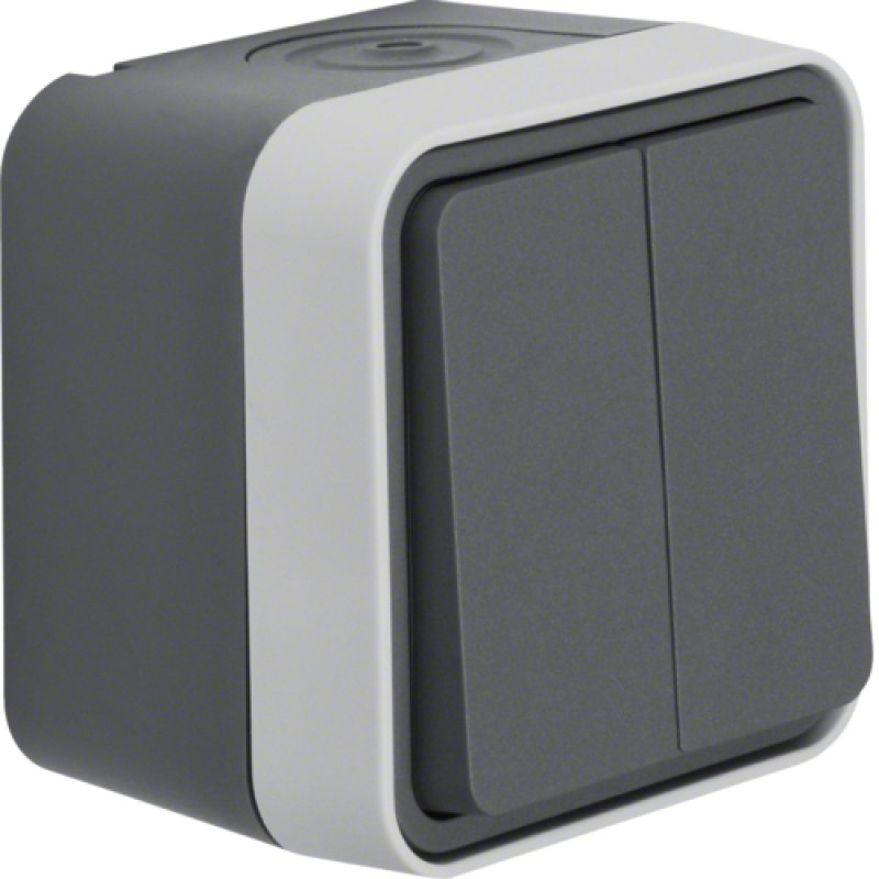 Berker 30753505 FR-Serienschalter AP/WD W.1 grau