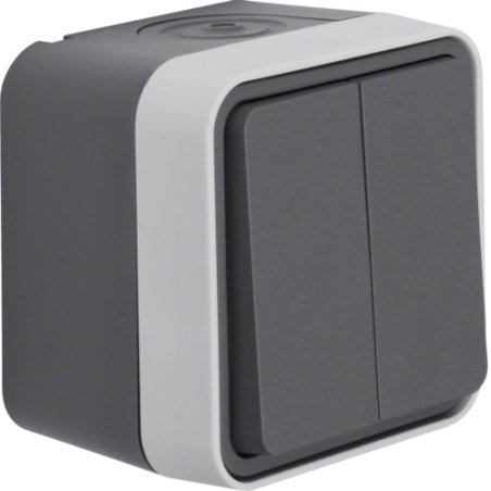 Berker 30753505 FR-Serienschalter AP/WD W.1 grau