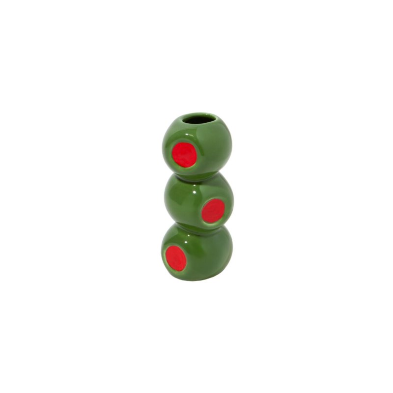 Doiy - Olivia Vase - Green and Red