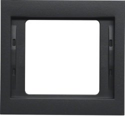 Hager 13137006 wall plate/switch cover Anthracite