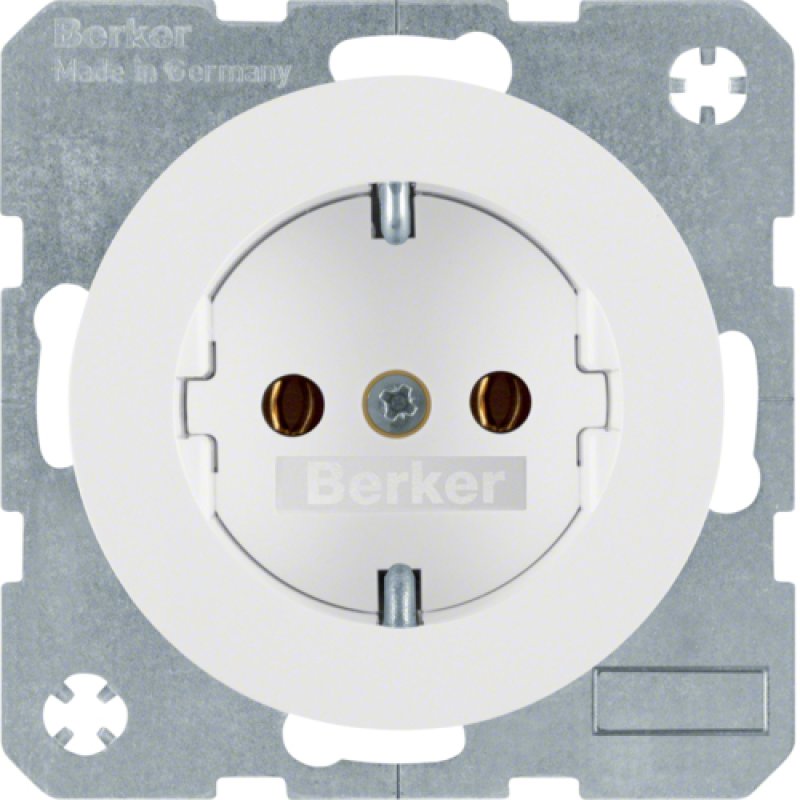 Hager 47432089 socket-outlet Type F White
