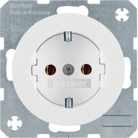 Hager 47432089 socket-outlet Type F White