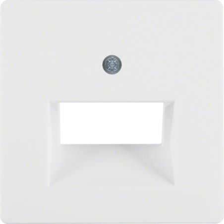 Hager 14096089 Plaque de commutation et obturateur Blanc