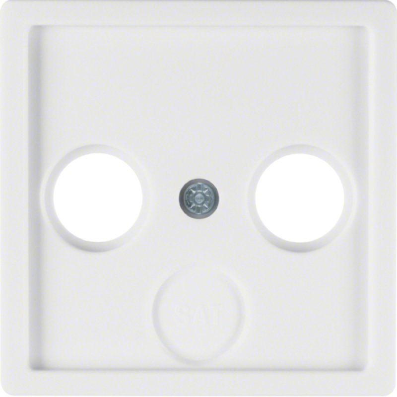 Hager 12036089 wall plate/switch cover White