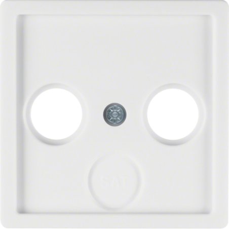 Hager 12036089 wall plate/switch cover White
