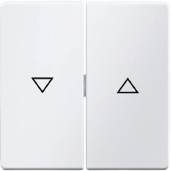 Berker 16256089 Wippen m Aufdruck Symbol Pfeil polarweiss samt