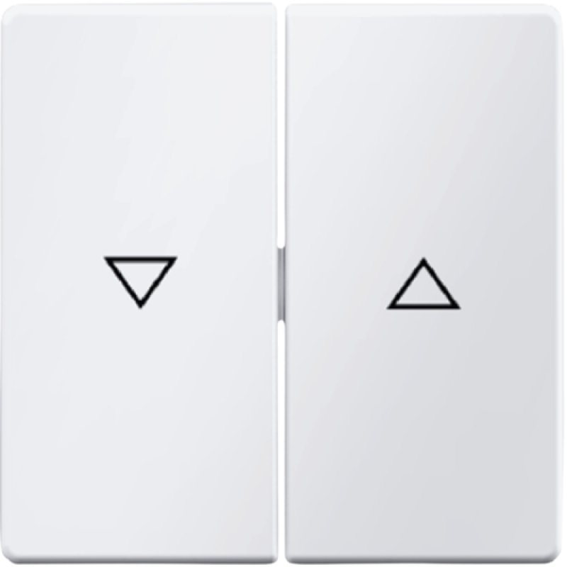 Berker 16256089 Wippen m Aufdruck Symbol Pfeil polarweiss samt