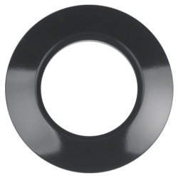 Hager 138101 wall plate/switch cover Black