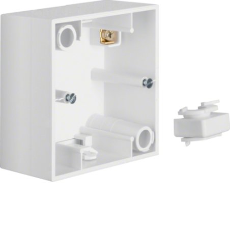 Hager 10418989 wall plate/switch cover White