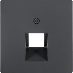 Hager 14076086 socket-outlet Anthracite