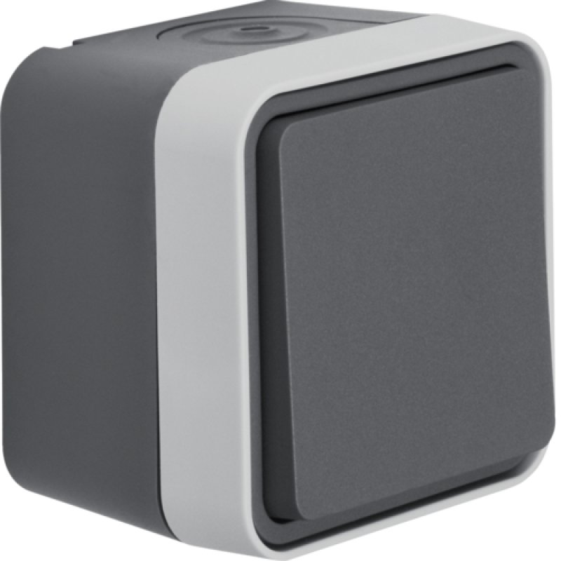 Hager 50453525 interrupteur d'éclairage Métal Gris