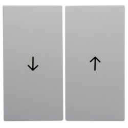 Hager 16251909 Plaque de commutation et obturateur Blanc