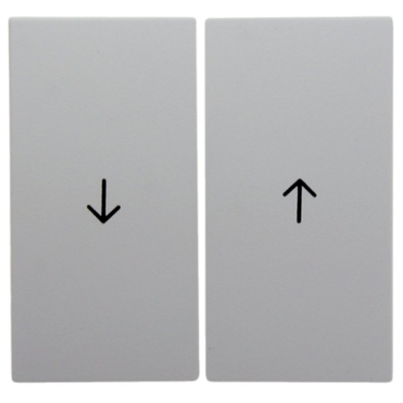 Hager 16251909 Plaque de commutation et obturateur Blanc