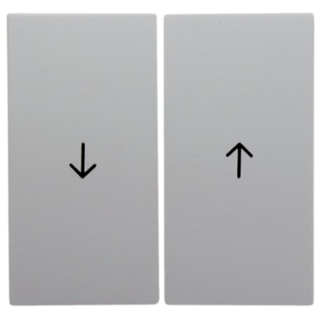 Hager 16251909 Plaque de commutation et obturateur Blanc