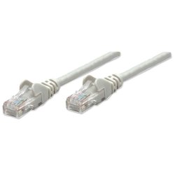Intellinet Network Patch Cable, Cat6, 2m, Grey, CCA, U/UTP, PVC, RJ45, Gold Plated Contacts, Snagless, Booted, Lifetime