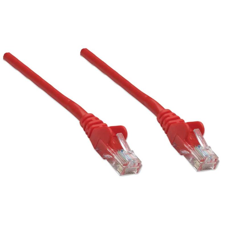 Patchkabel RJ45 U/UTP Cat6 1.00m Hebelschutz rot