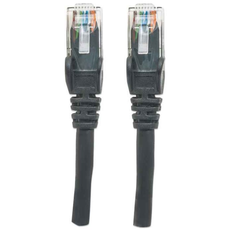Patchkabel RJ45 U/UTP Cat6 1.00m Hebelschutz schw