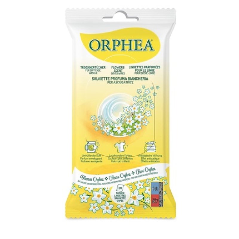 Orphea Cleaning Cloths with Biancheria Scent for Wool, Silk, Linen, and Cotton Clothing