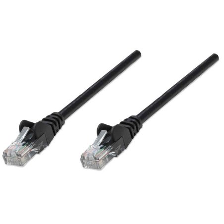 Intellinet Network Patch Cable, Cat6, 5m, Black, CCA, U/UTP, PVC, RJ45, Gold Plated Contacts, Snagless, Booted,