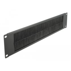 DeLOCK 19″ Cable Management Brush Strip 2U black