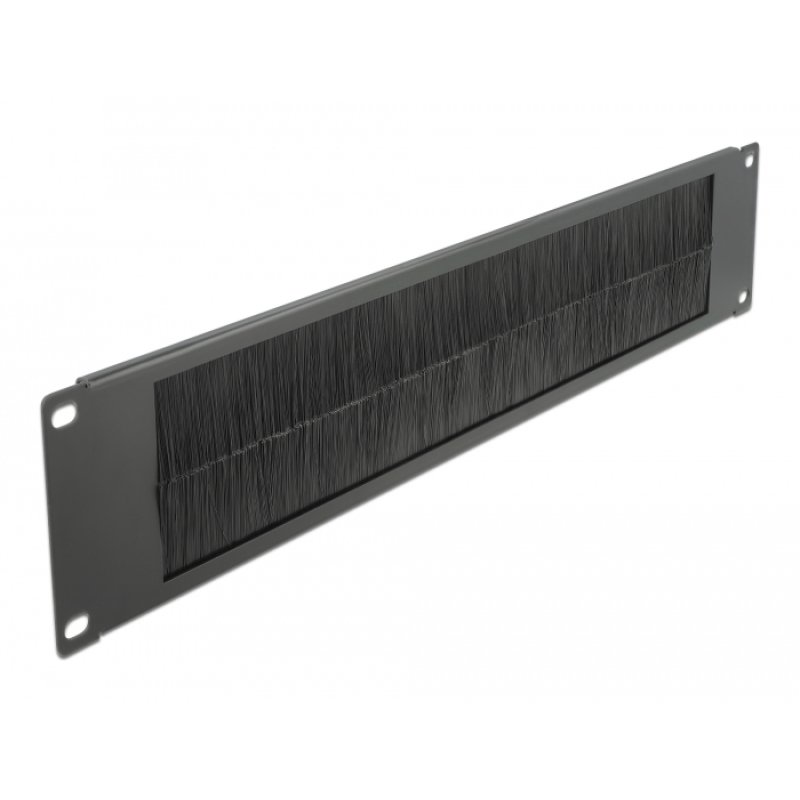 DeLOCK 19″ Cable Management Brush Strip 2U black