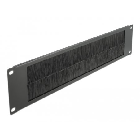 DeLOCK 19″ Cable Management Brush Strip 2U black