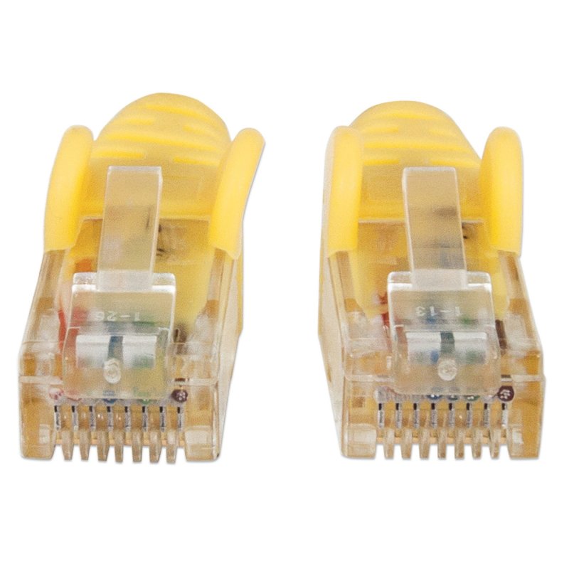 Intellinet Cat6 UTP, 1m câble de réseau Jaune U/UTP (UTP)