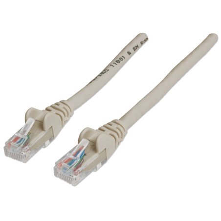 Patchkabel RJ45 U/UTP Cat6 20m Hebelschutz grau