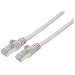 Intellinet Câble patch réseau, Cat6, 5 m, gris, cuivre, S/FTP, LSOH/LSZH, PVC, RJ45, contacts plaqués or,