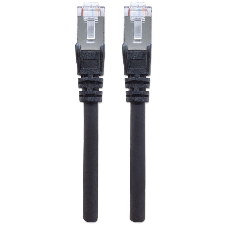 Intellinet Network Patch Cable, Cat6, 10m, Black, Copper, S/FTP, LSOH / LSZH, PVC, RJ45, Gold Plated Contacts,