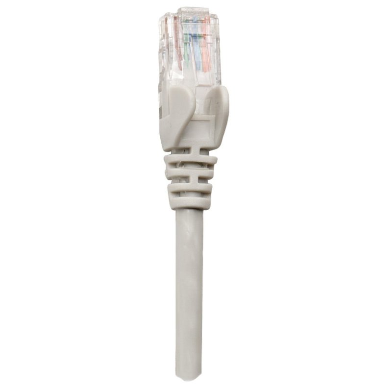 Intellinet Network Patch Cable, Cat6A, 0.25m, Grey, Copper, S/FTP, LSOH / LSZH, PVC, RJ45, Gold Plated Contacts,