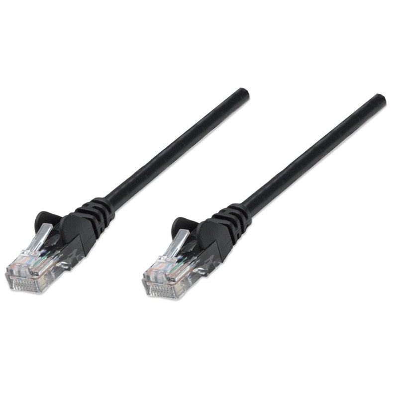 Intellinet Câble patch réseau Cat6A, 0,25 m, noir, cuivre, S/FTP, LSOH/LSZH, PVC, RJ45, contacts plaqués or,