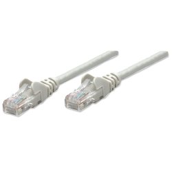 Patchkabel RJ45 U/UTP Cat5e 0.5m Hebelschutz grau