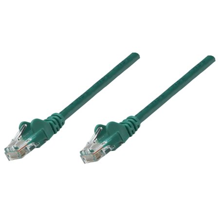 Intellinet Câble patch réseau, Cat6, 0,25 m, vert, cuivre, S/FTP, LSOH/LSZH, PVC, RJ45, contacts plaqués or,