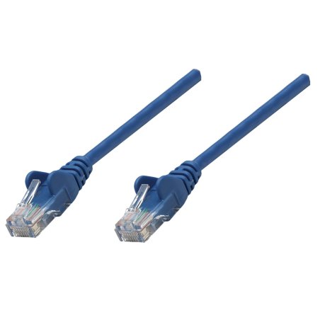 Intellinet Network Patch Cable, Cat6, 0.25m, Blue, Copper, S/FTP, LSOH / LSZH, PVC, RJ45, Gold Plated Contacts,