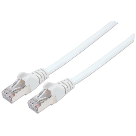 Intellinet Network Patch Cable, Cat6, 3m, White, Copper, S/FTP, LSOH / LSZH, PVC, RJ45, Gold Plated Contacts, Snagless,