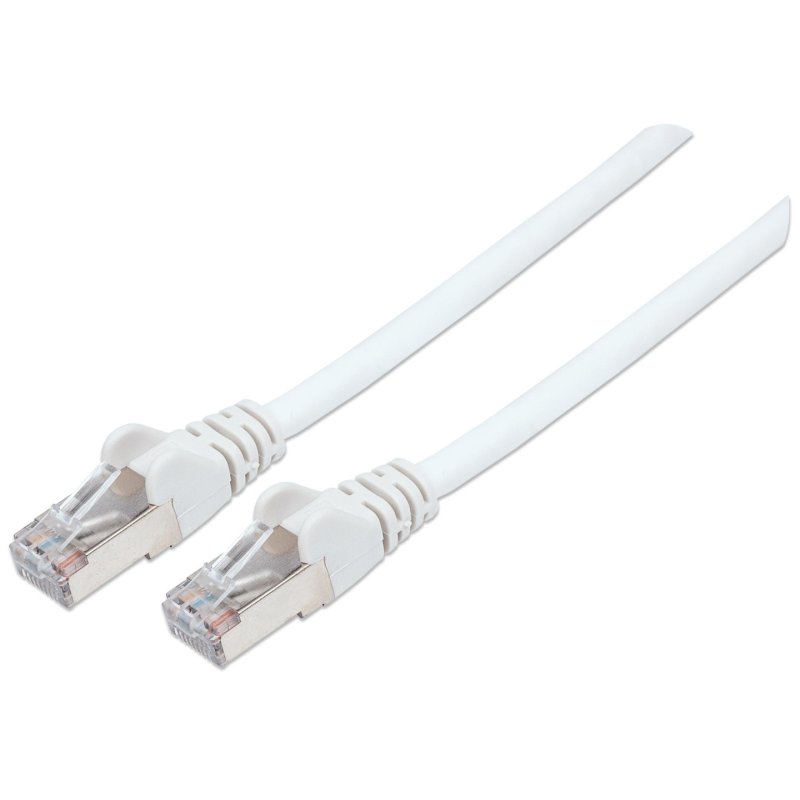 Intellinet Network Patch Cable, Cat6, 10m, White, Copper, S/FTP, LSOH / LSZH, PVC, RJ45, Gold Plated Contacts,